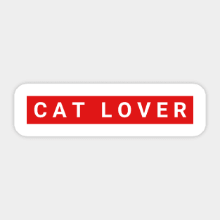 Cat lover Sticker